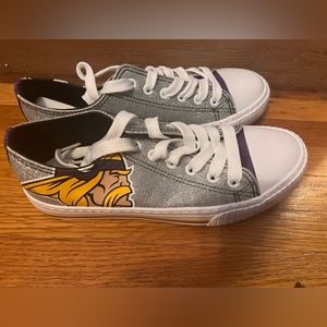 MN VIKINGS glitter sneakers! Brand new.